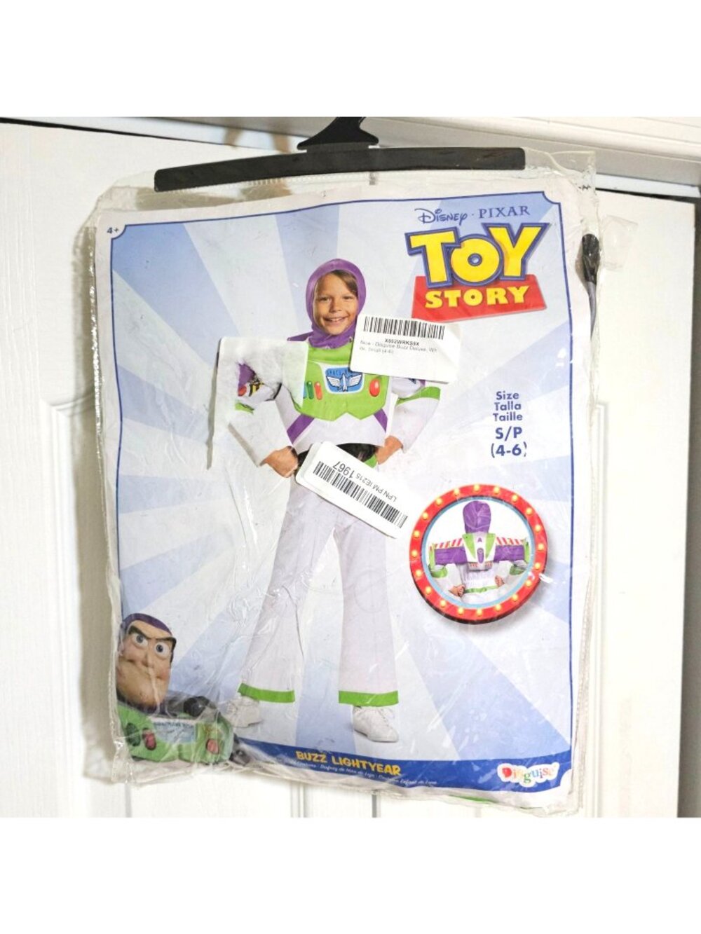 Buzz Lightyear Toy Story Costume Kids 4-6 Halloween Disney Disguise Boys NEW